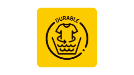 high performance mark for durability of apparel