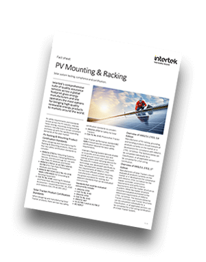 UL 2703 & UL 3703 Certification for PV Racking and Trackers | Fact Sheet