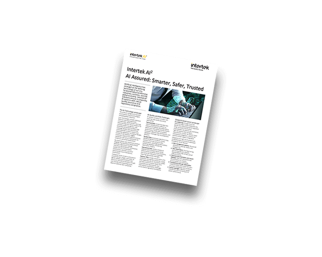 Intertek AI² Solutions Overview fact sheet